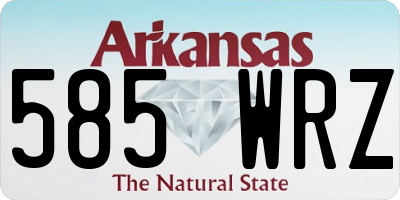 AR license plate 585WRZ