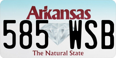 AR license plate 585WSB