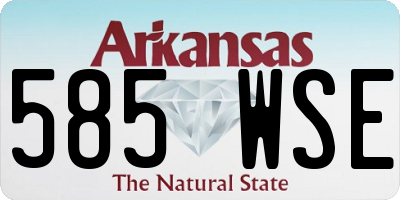 AR license plate 585WSE