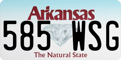 AR license plate 585WSG