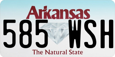 AR license plate 585WSH