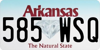 AR license plate 585WSQ