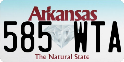 AR license plate 585WTA