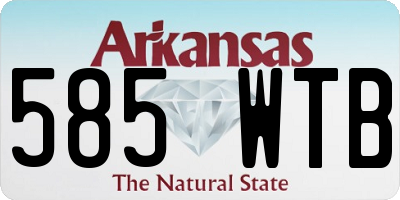 AR license plate 585WTB
