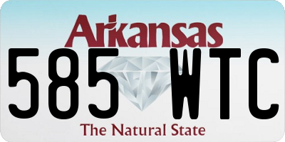 AR license plate 585WTC