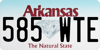 AR license plate 585WTE
