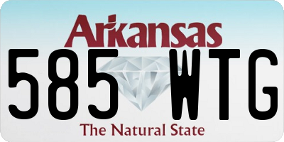 AR license plate 585WTG