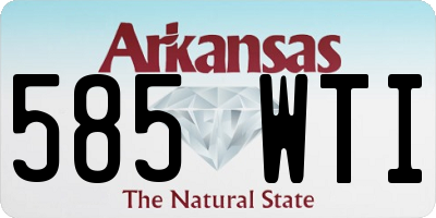 AR license plate 585WTI