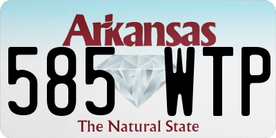 AR license plate 585WTP