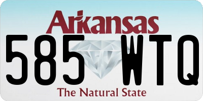 AR license plate 585WTQ