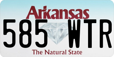 AR license plate 585WTR