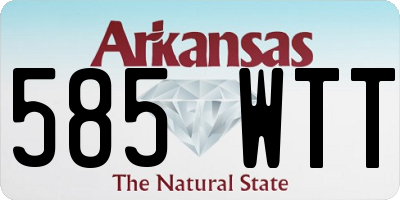 AR license plate 585WTT