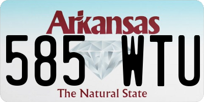 AR license plate 585WTU