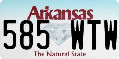 AR license plate 585WTW