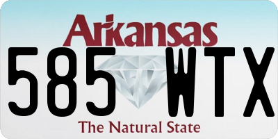 AR license plate 585WTX