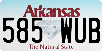AR license plate 585WUB