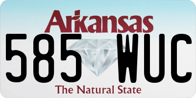 AR license plate 585WUC