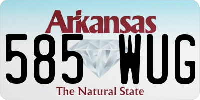 AR license plate 585WUG