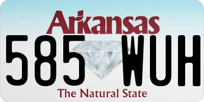 AR license plate 585WUH