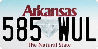AR license plate 585WUL