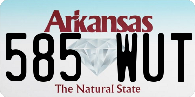 AR license plate 585WUT