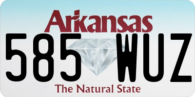 AR license plate 585WUZ