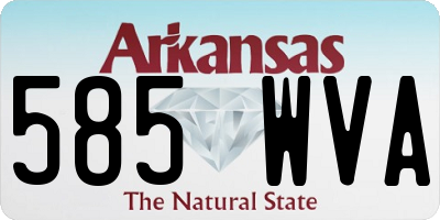AR license plate 585WVA