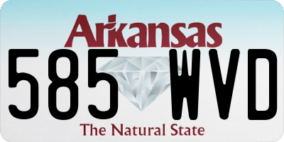 AR license plate 585WVD