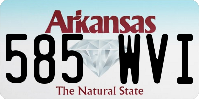 AR license plate 585WVI