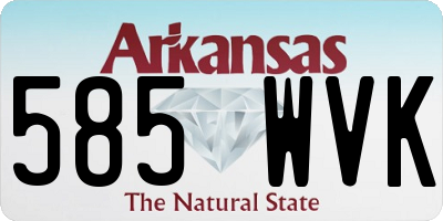 AR license plate 585WVK