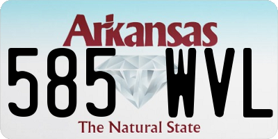 AR license plate 585WVL