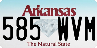 AR license plate 585WVM