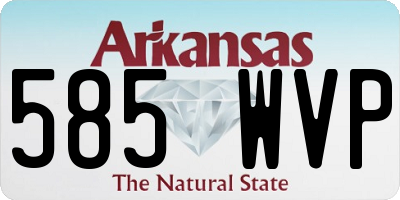 AR license plate 585WVP