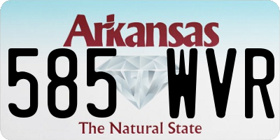 AR license plate 585WVR