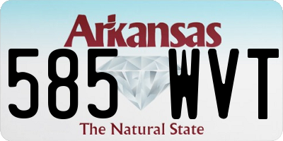 AR license plate 585WVT