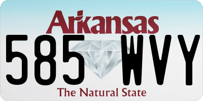 AR license plate 585WVY