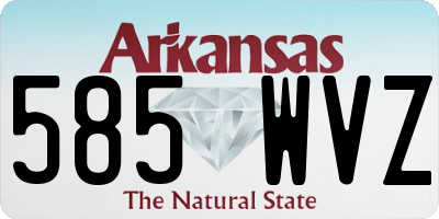 AR license plate 585WVZ