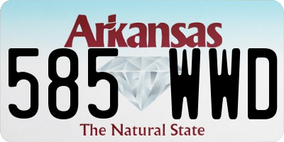 AR license plate 585WWD