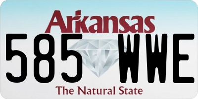 AR license plate 585WWE
