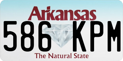 AR license plate 586KPM