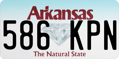 AR license plate 586KPN