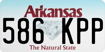 AR license plate 586KPP