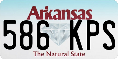 AR license plate 586KPS