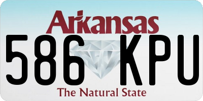 AR license plate 586KPU