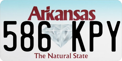 AR license plate 586KPY