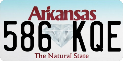 AR license plate 586KQE