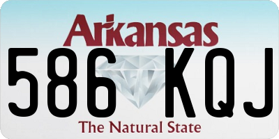 AR license plate 586KQJ