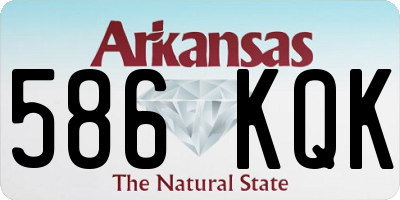 AR license plate 586KQK