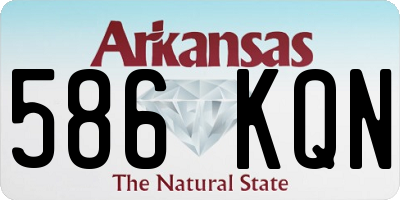 AR license plate 586KQN