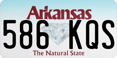 AR license plate 586KQS